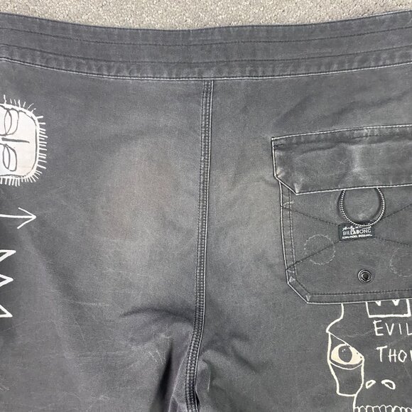 Billabong Board Shorts Jean Michel Basquiat Andy Warhol Men's 30 Swim Trunks - Picture 5 of 16